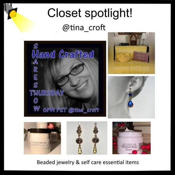 Hand Crafted Jewelry - Check out @tina_croft for awesome jewelry and self care spa essenital items